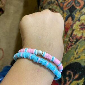 Clay bead bracelet bundle